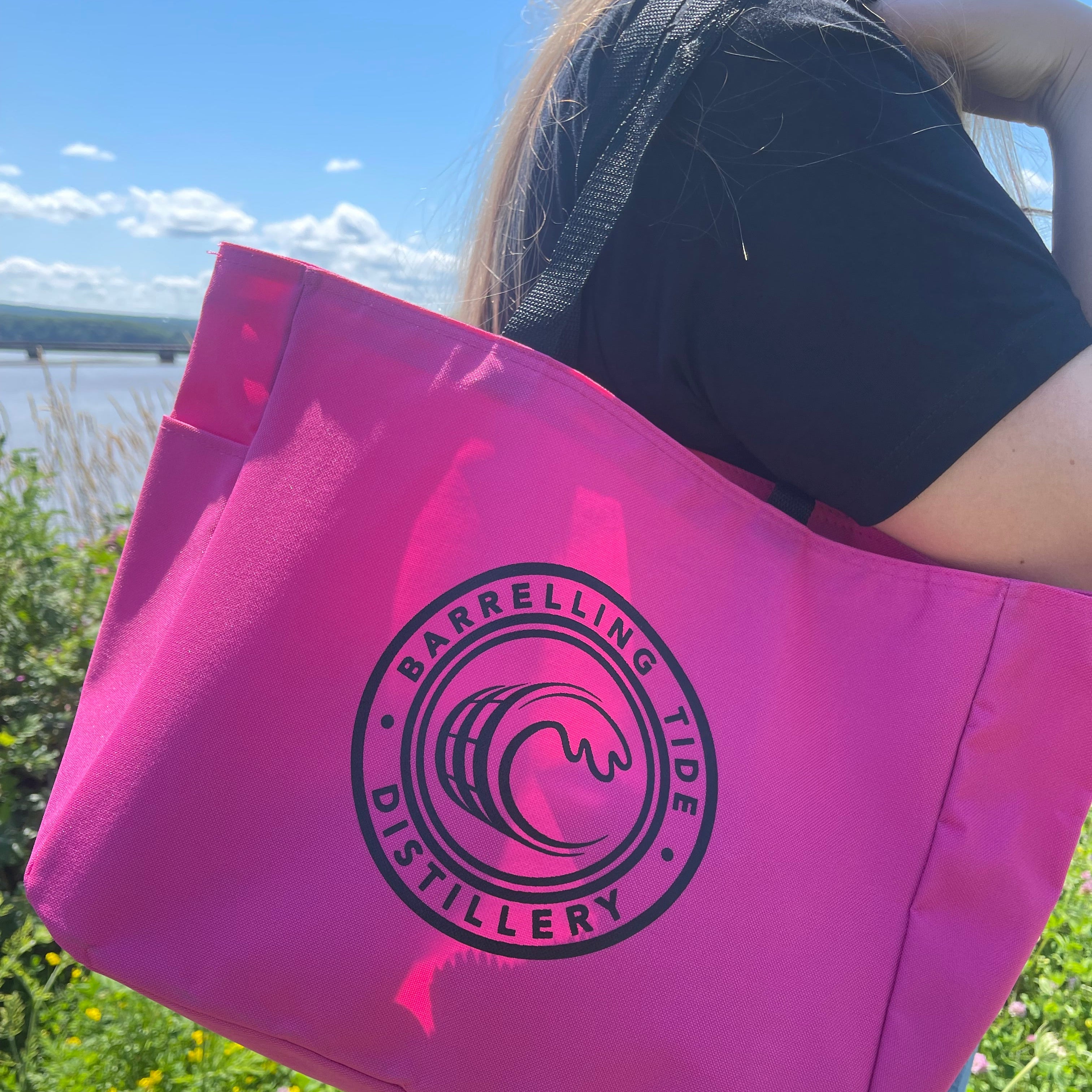 Tropical Pink Reusable Tote Bag