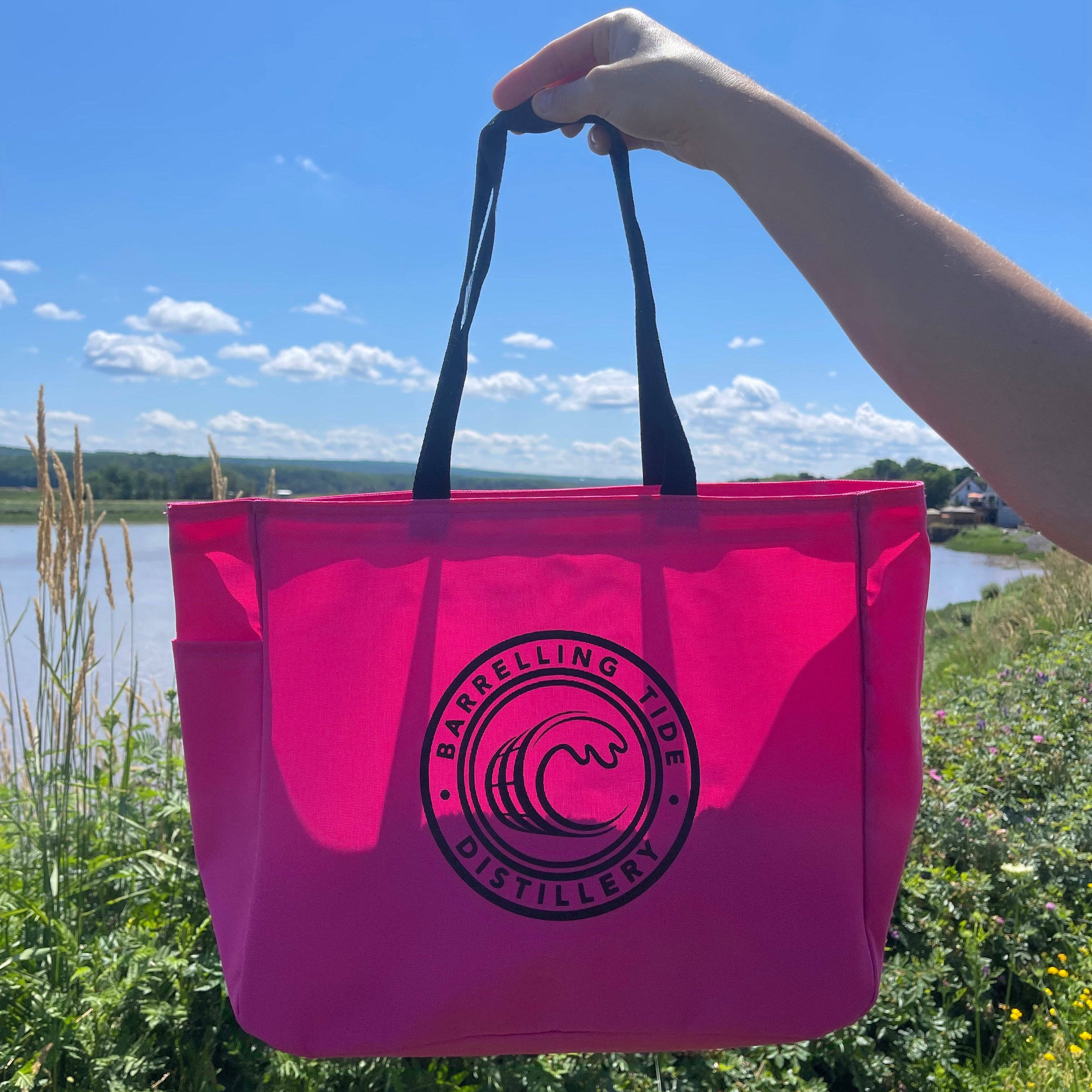 Tropical Pink Reusable Tote Bag
