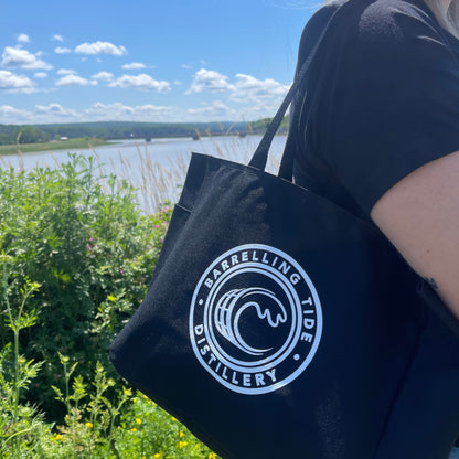 Black Reusable Tote Bag