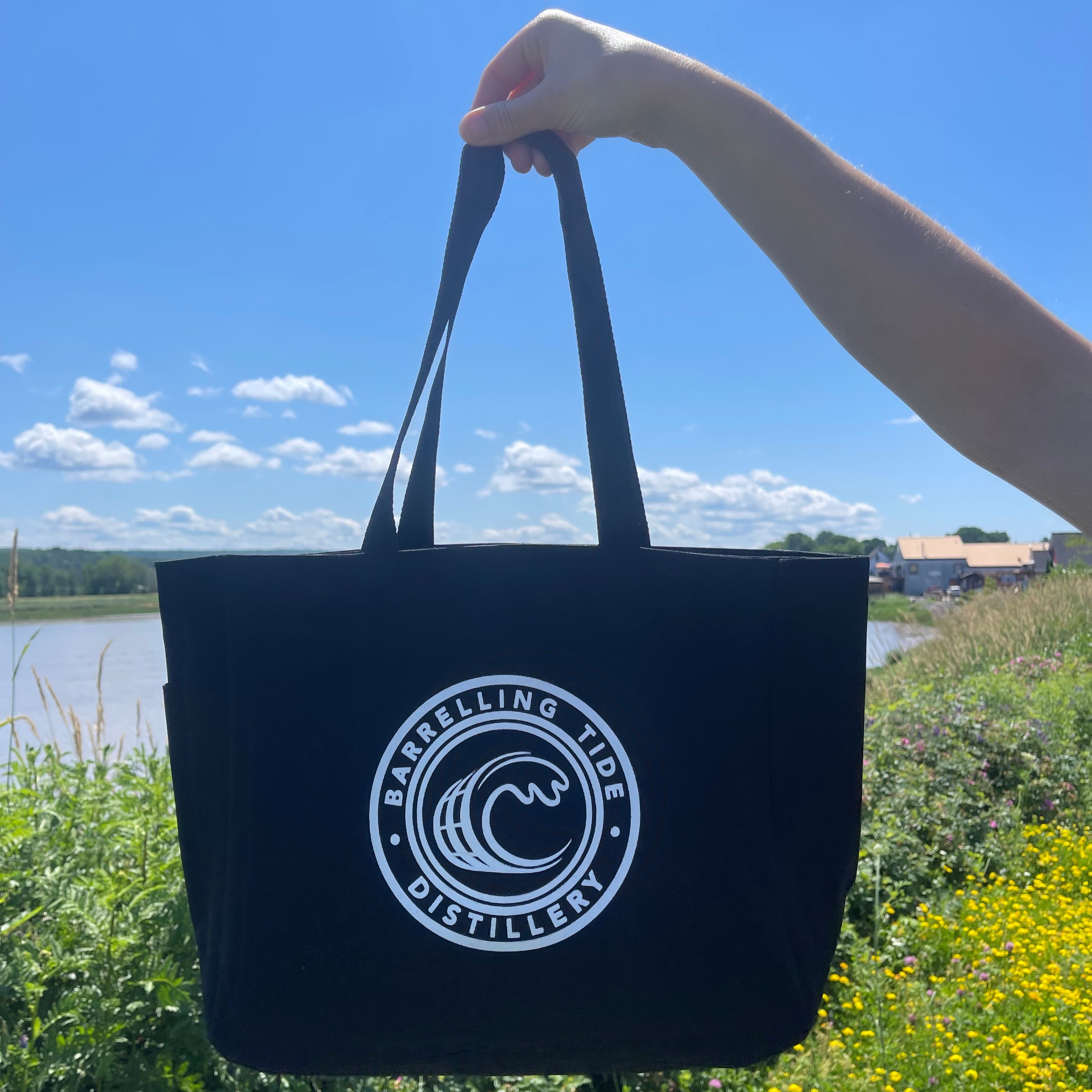 Black Reusable Tote Bag