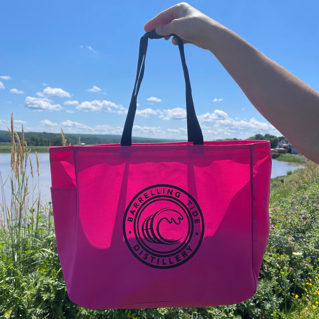 Tropical Pink Reusable Tote Bag