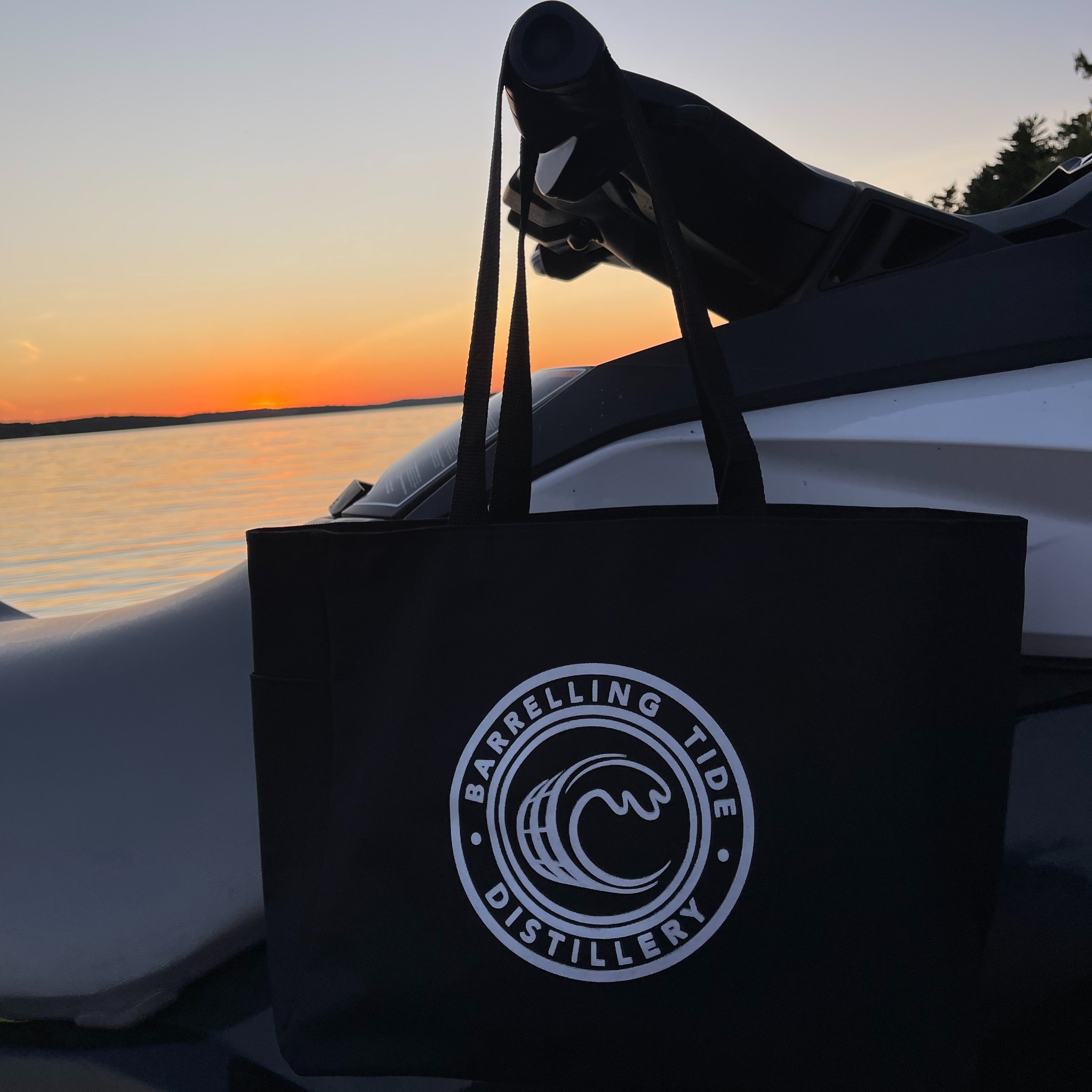 Black Reusable Tote Bag