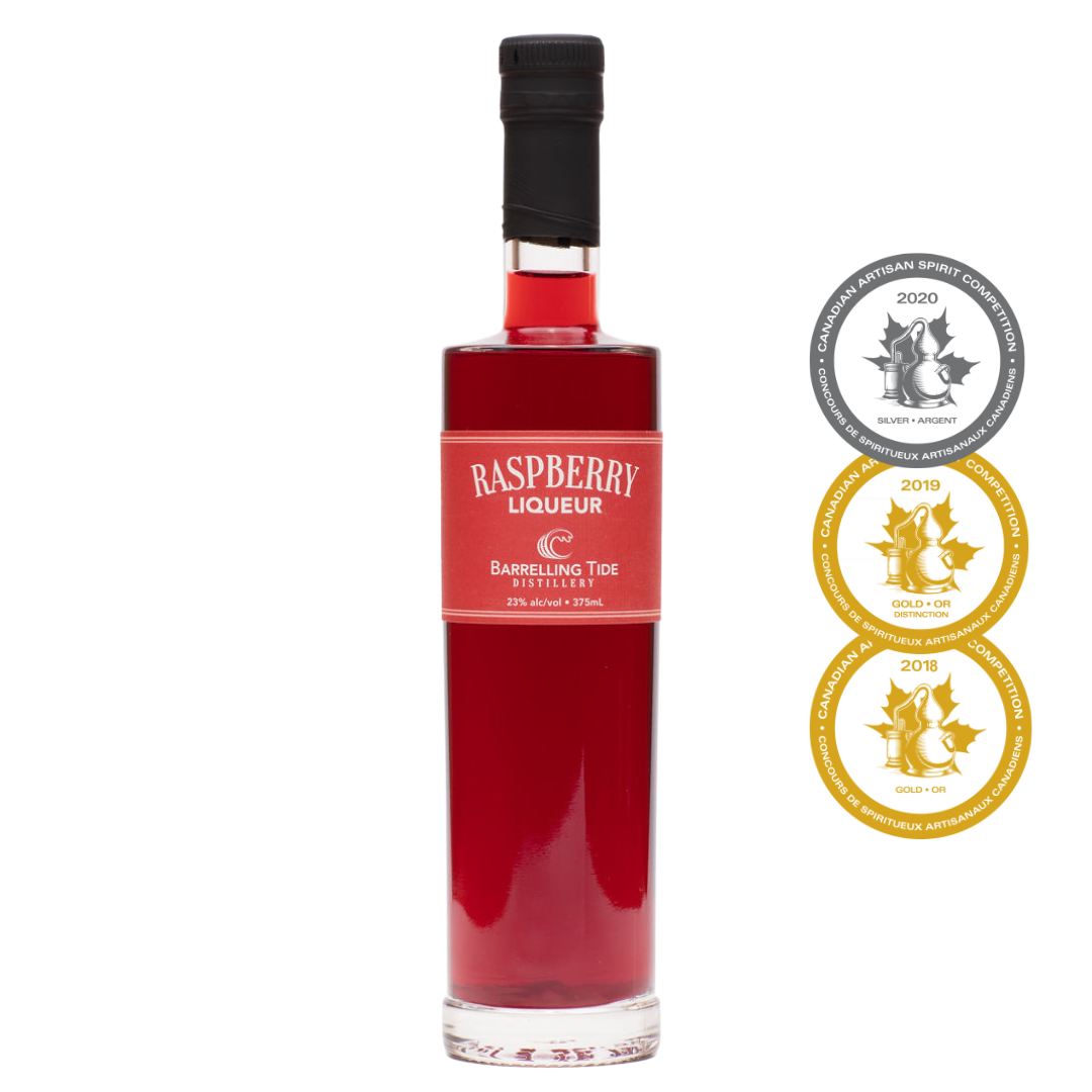 Raspberry Liqueur Rasbatack Raspberry Liqueur | Barrelling Tide Distillery | Nova Scotia